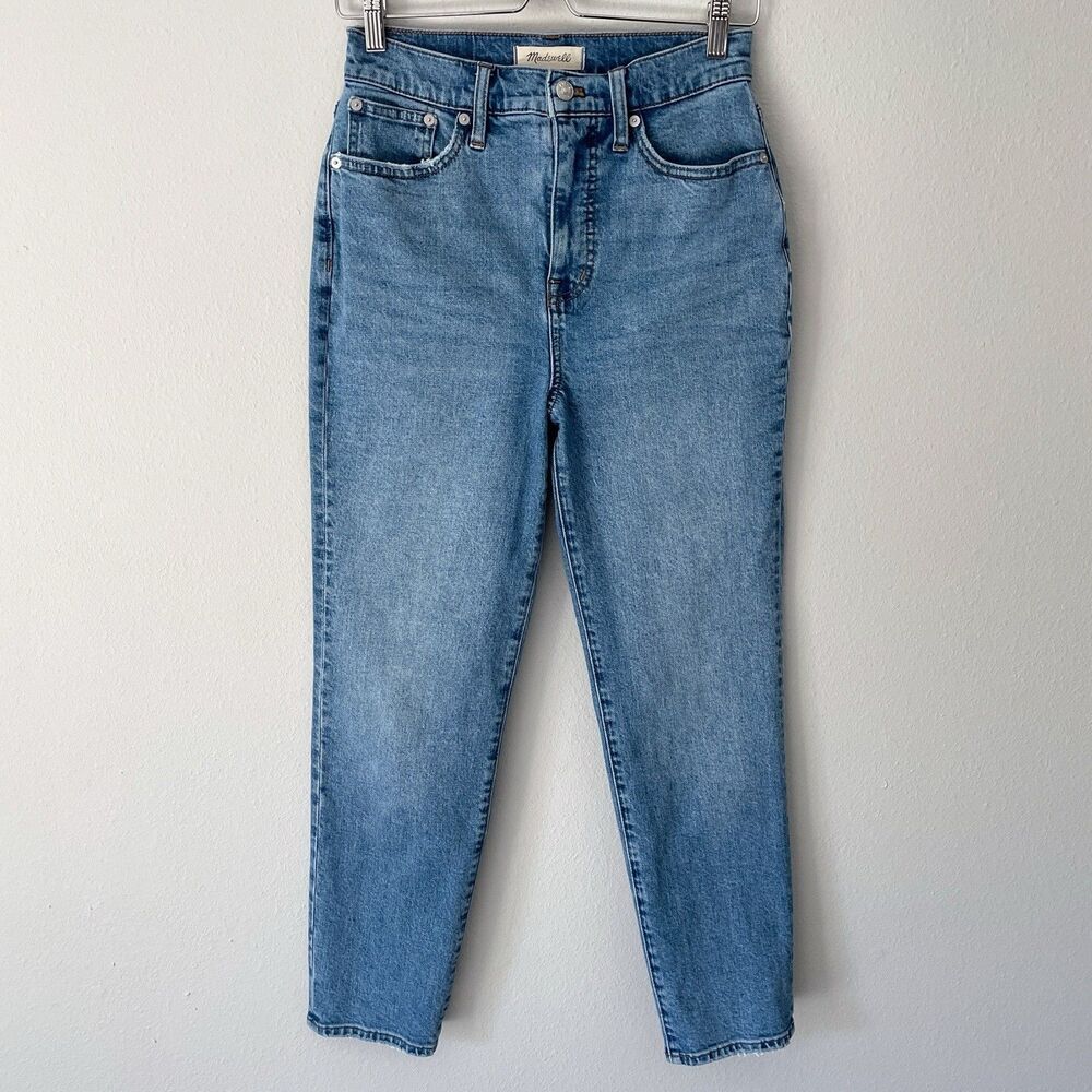 Madewell The Mom Jean Basley Wash Women's Size 26 Blue Denim High-Rise